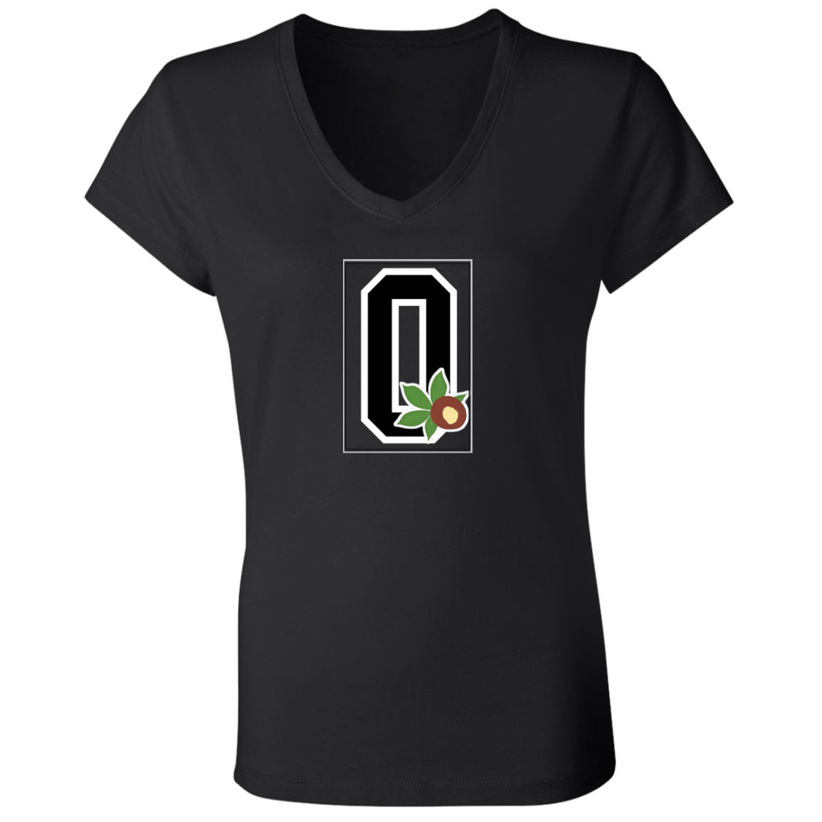 GIVEN'S Ohio State Ladies' Jersey V-Neck T-Shirt