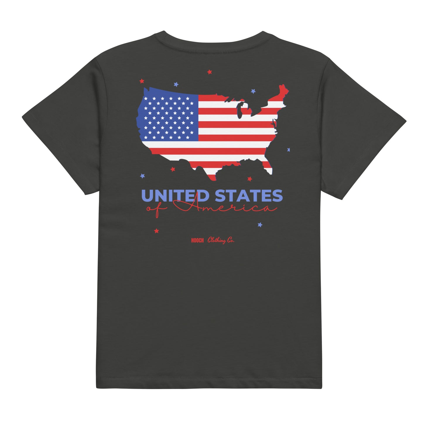 HOOCH Clothing Co. "USA" Women’s high-waisted t-shirt