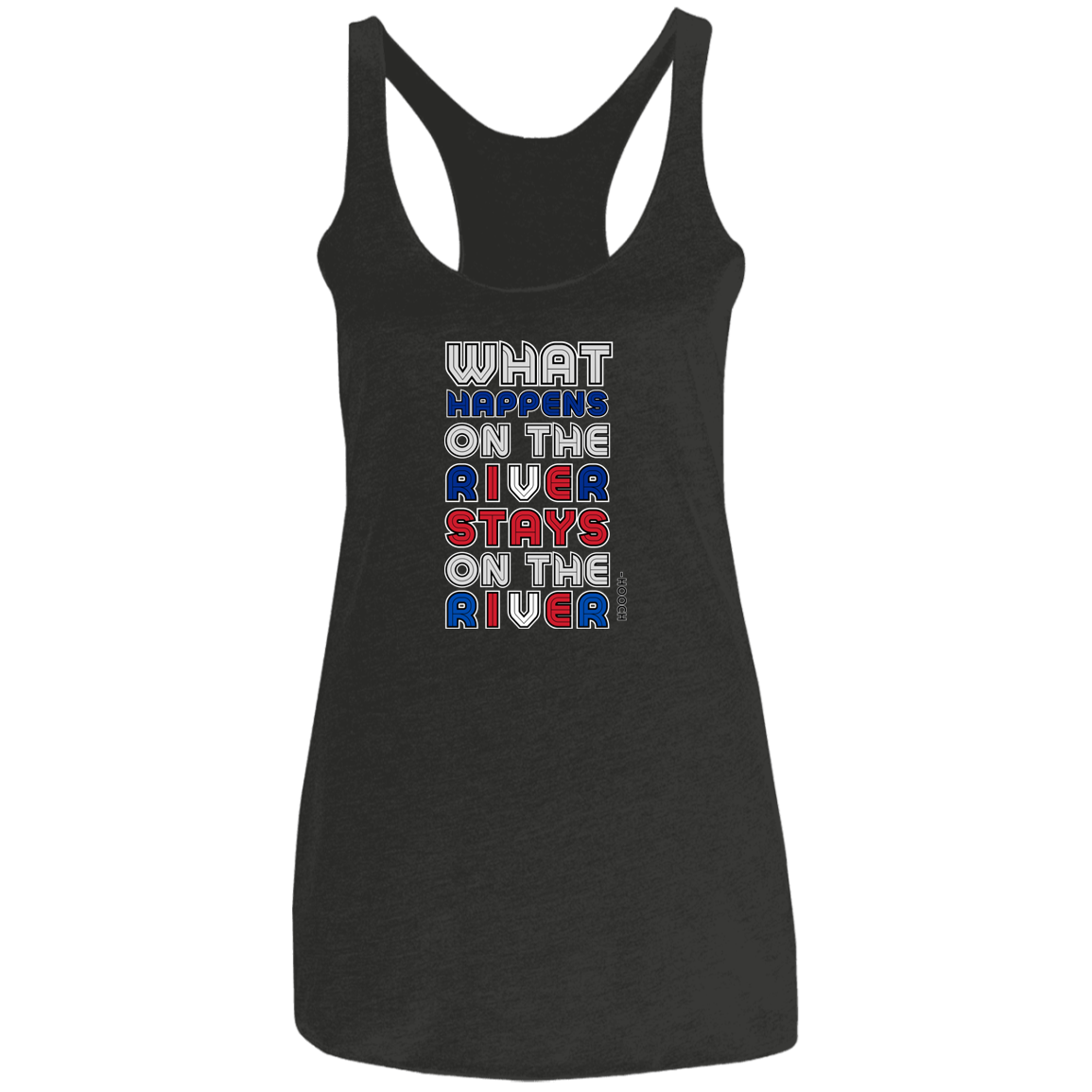 RIVER Ladies' Triblend Racerback Tank