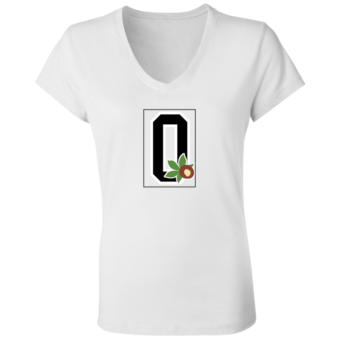 GIVEN'S Ohio State  Ladies' Jersey V-Neck T-Shirt