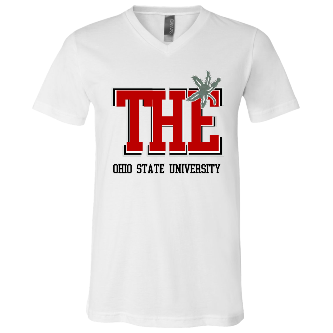 THE Ohio State Unisex Jersey SS V-Neck T-Shirt