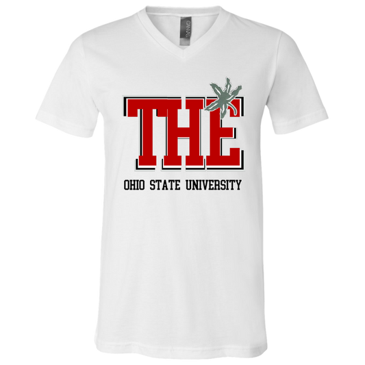 THE Ohio State Unisex Jersey SS V-Neck T-Shirt