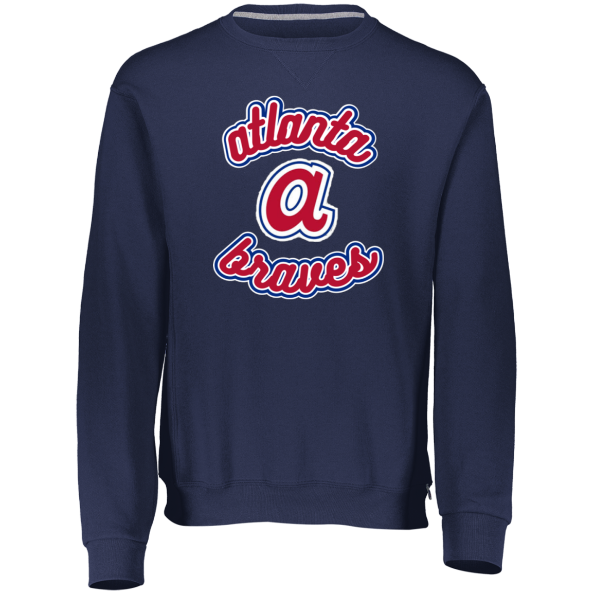 BRAVE Atlanta Braves Dri-Power Fleece Crewneck Sweatshirt