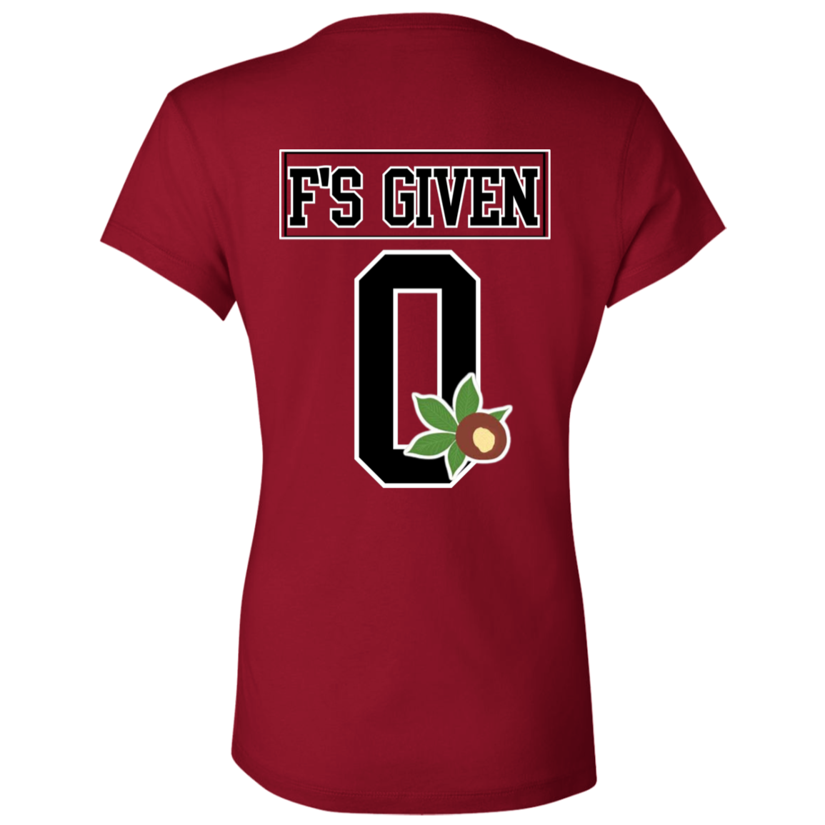 GIVEN'S Ohio State  Ladies' Jersey V-Neck T-Shirt