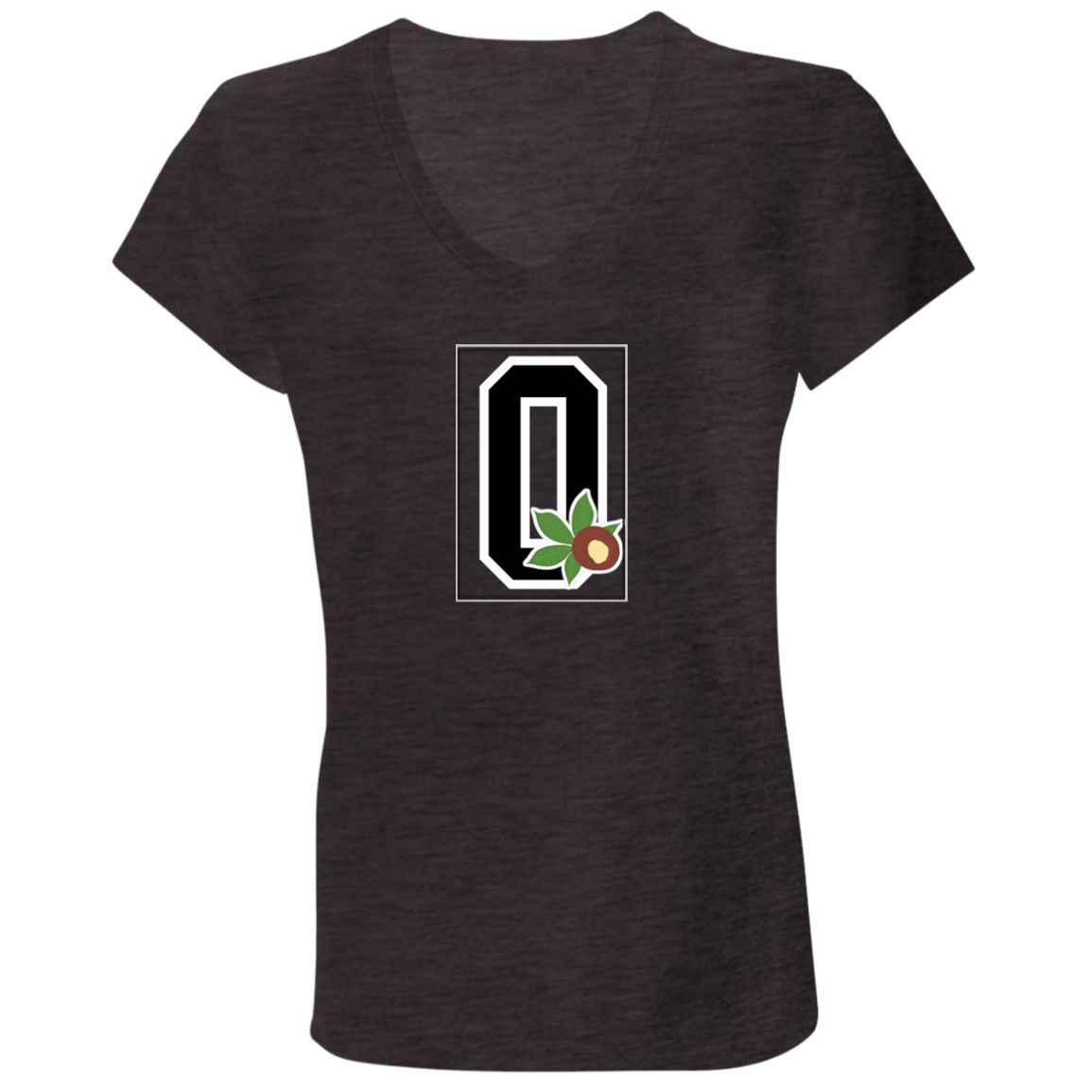 GIVEN'S Ohio State  Ladies' Jersey V-Neck T-Shirt