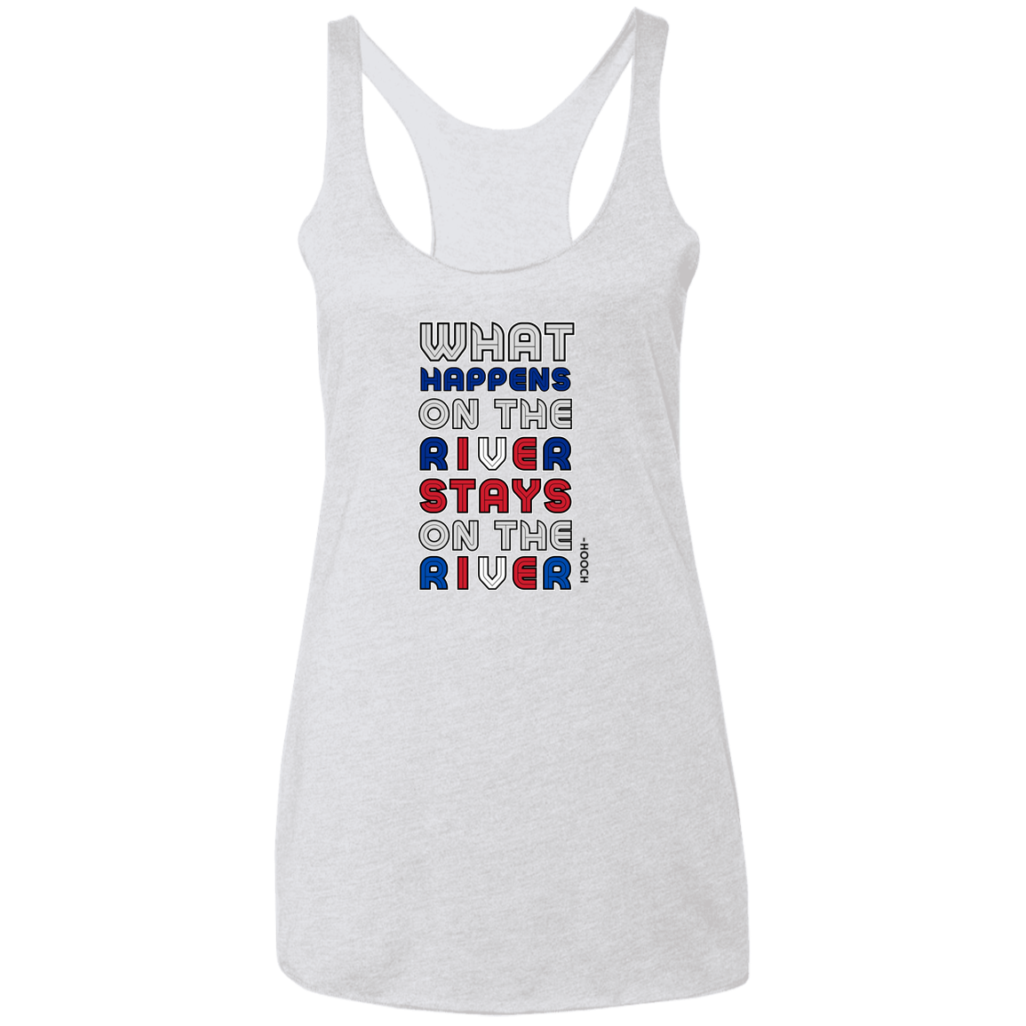 RIVER Ladies' Triblend Racerback Tank