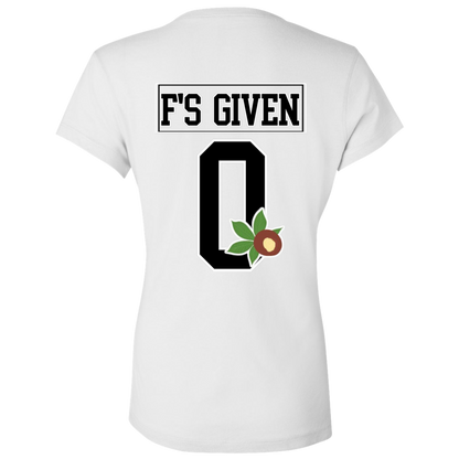 GIVEN'S Ohio State  Ladies' Jersey V-Neck T-Shirt