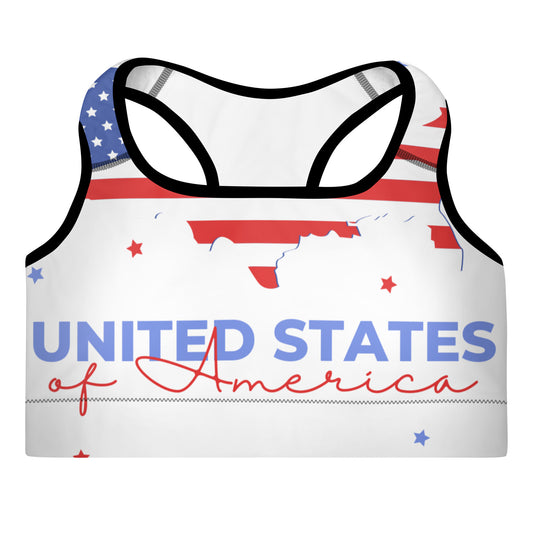 HOOCH Clothing Co. "USA" Padded Sports Bra