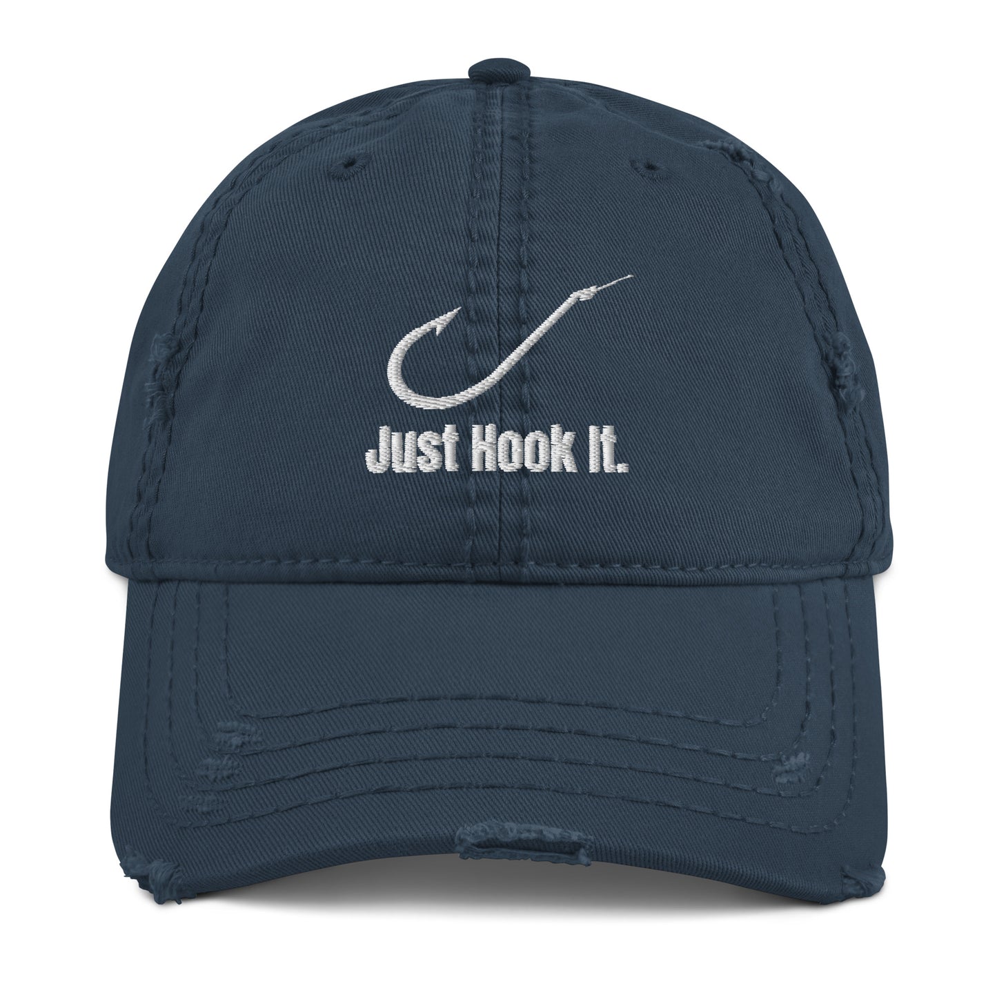 HOOCH Clothing Co. "Just Hook It." Distressed Dad Hat