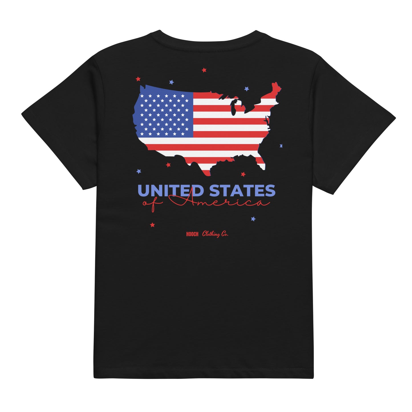 HOOCH Clothing Co. "USA" Women’s high-waisted t-shirt